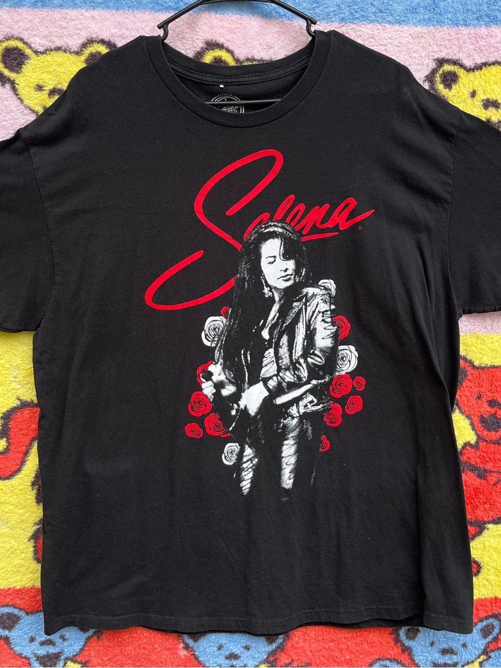 Selena Quintanilla Official Roses Portrait Tee 2XL Vintage Style